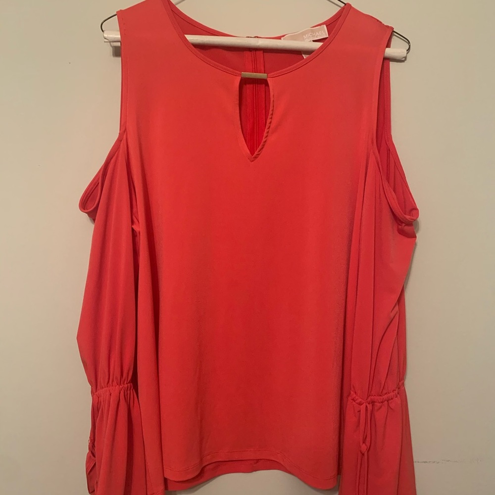 Beautiful bright orange Michael Kors top